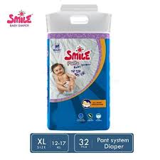 smile pants diaper xl 32 pcs